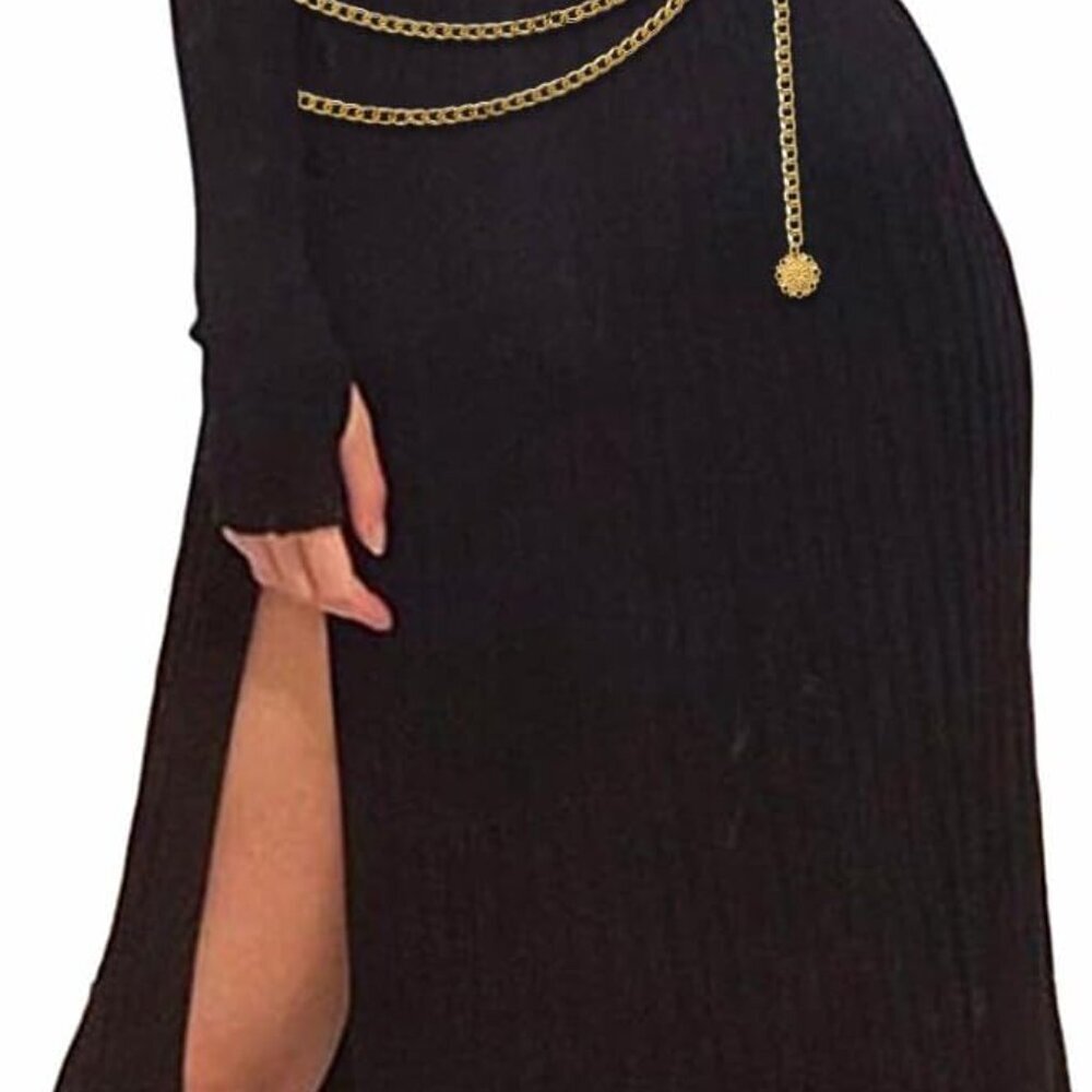 Chain Belts for Women Fashion Plus Size Waist Chain Belt Gold Silver Waist Belt